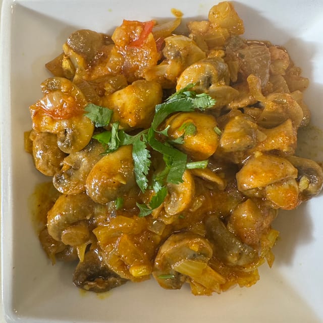 Mushroom Bhaji.