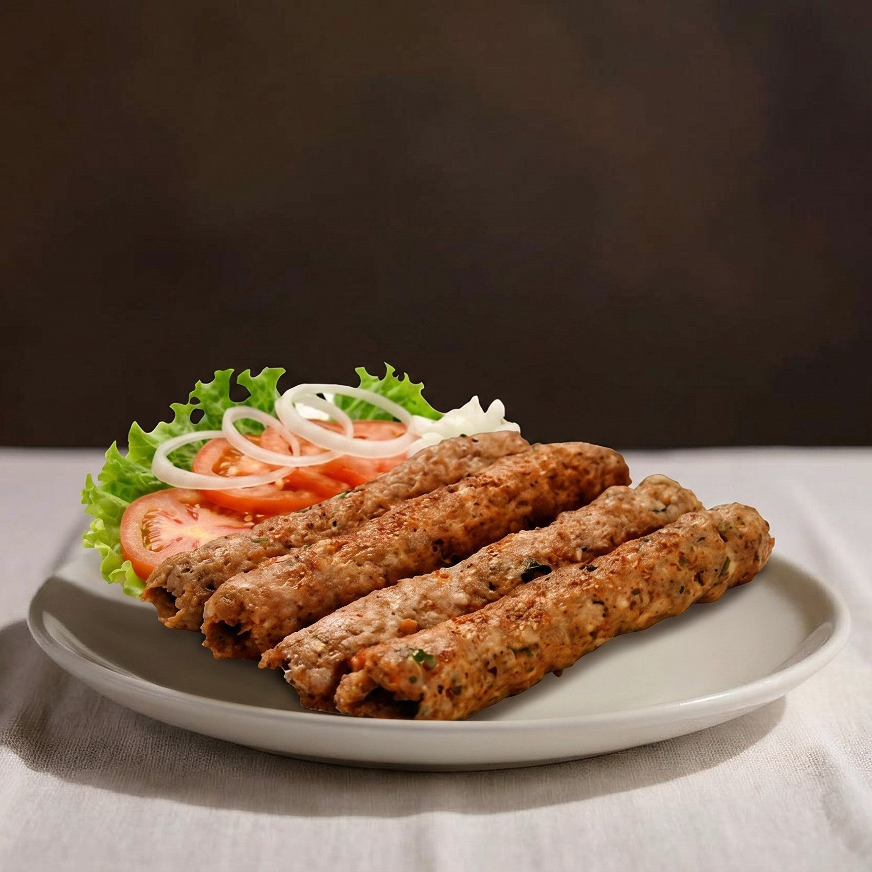 Chicken Seekh Kebab.