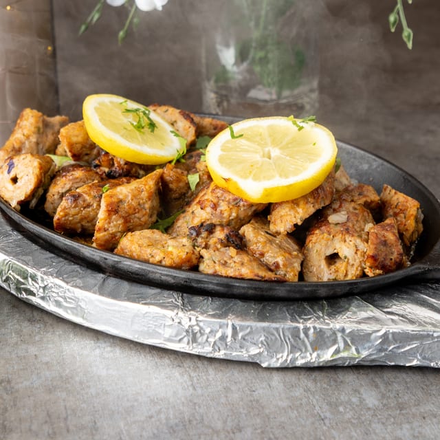 Lamb Seekh Kebab.