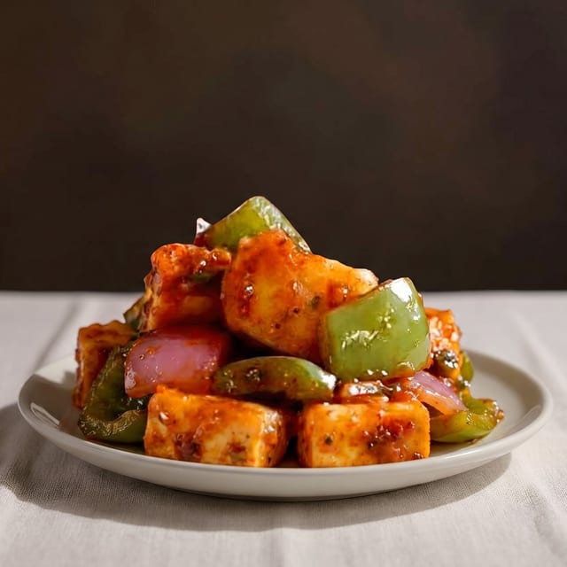 Chili Paneer.